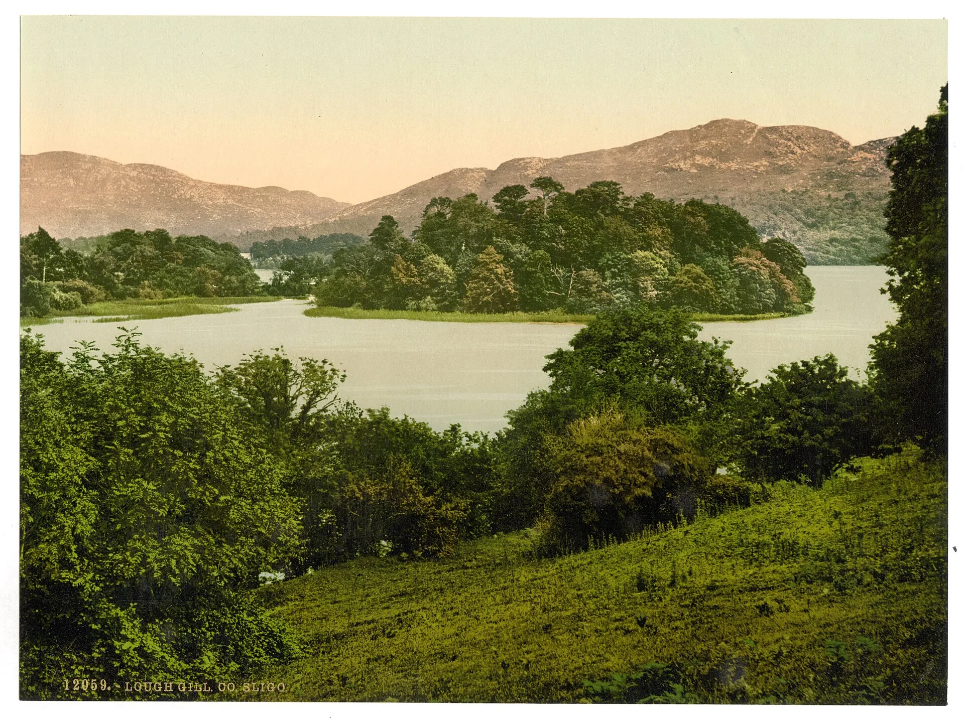 Lough Gill, photochrom (1890s)