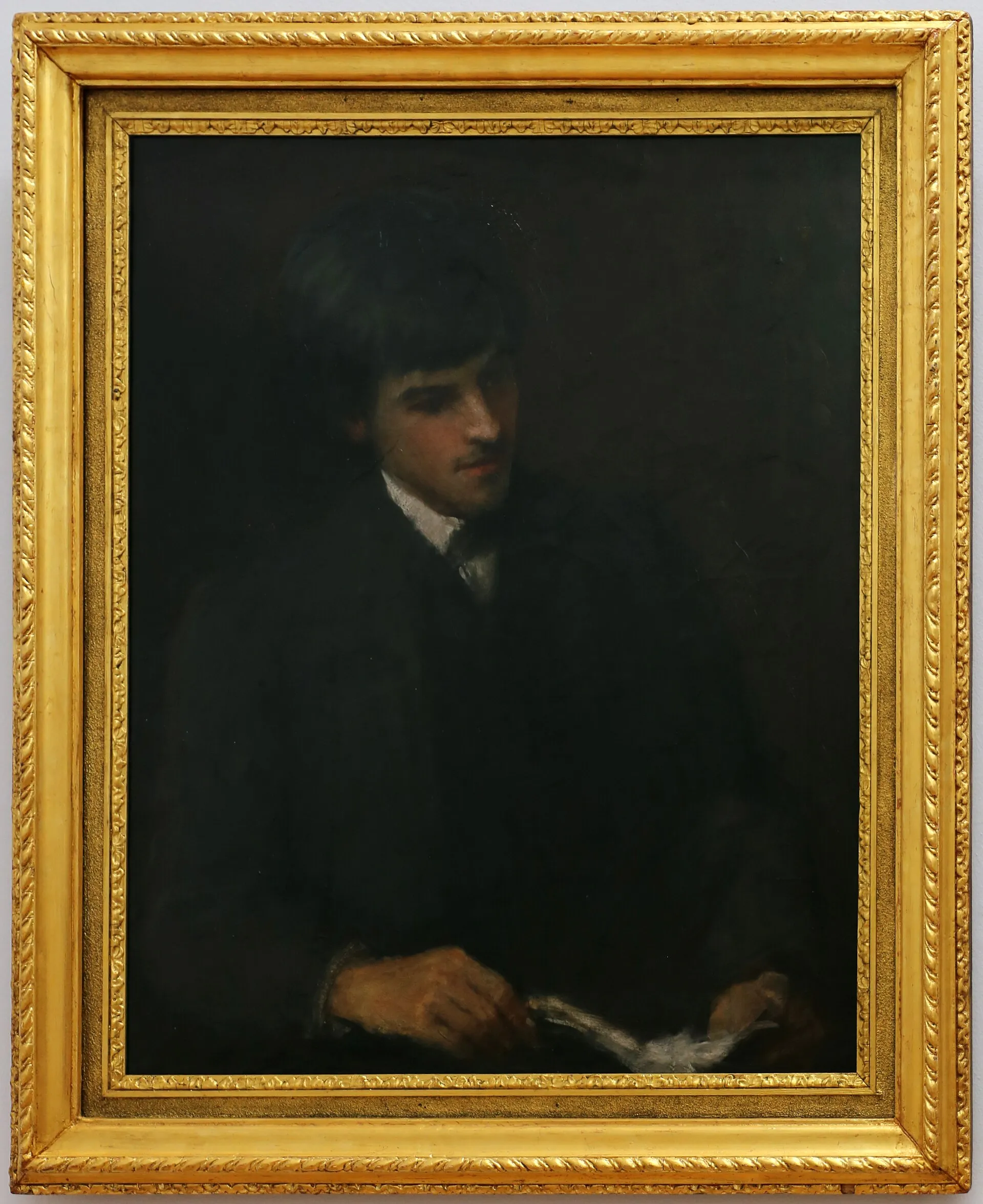 W. B. Yeats by John Butler Yeats (c. 1886), photographed by Sailko