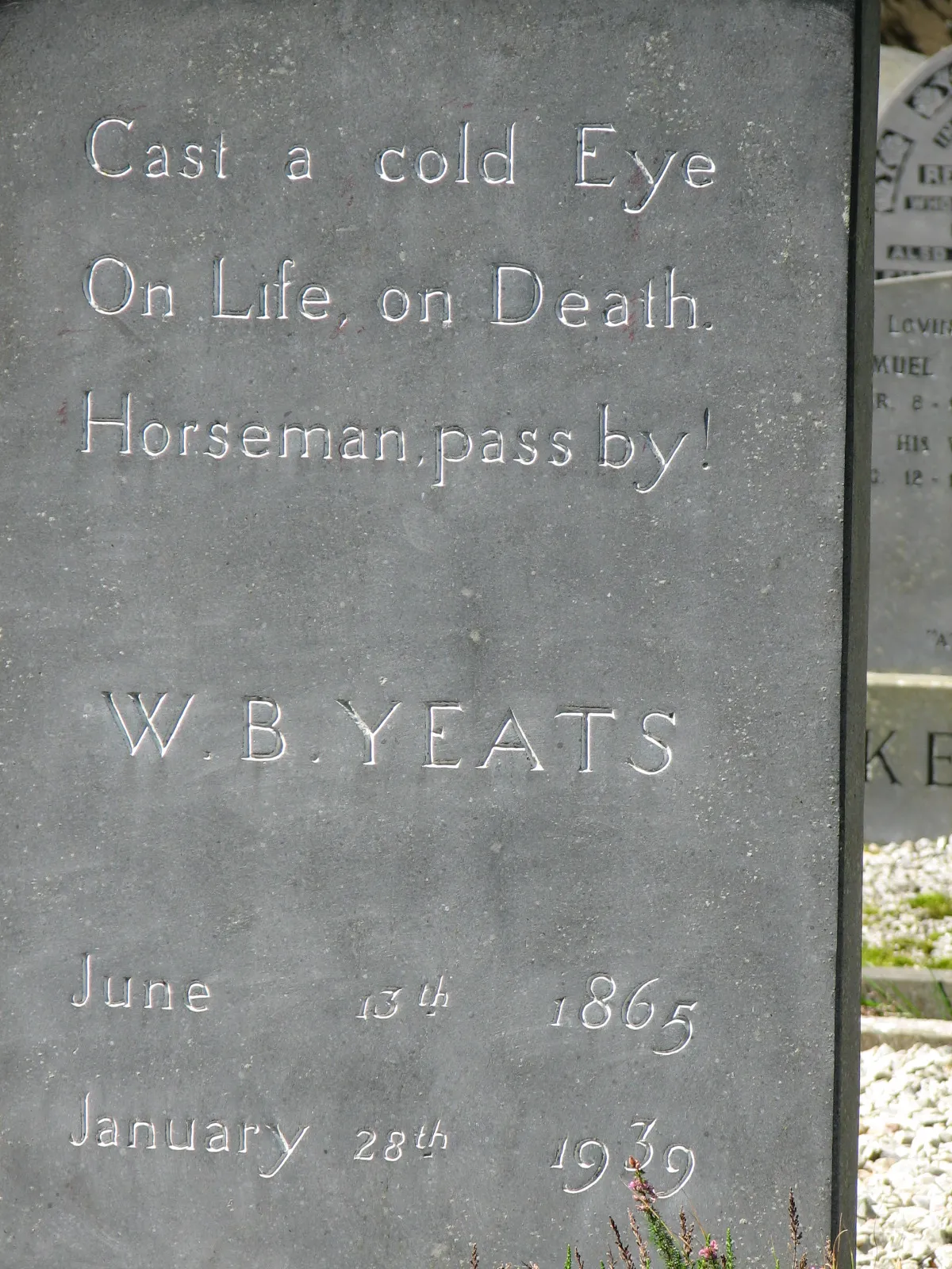 Yeats's headstone, Drumcliffe